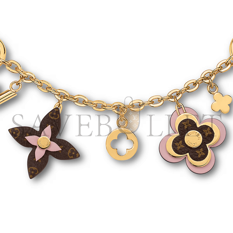LOUIS VUITTON BLOOMING FLOWERS CHAIN BAG CHARM M01414